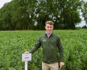 Michael Shuldham, LSPB product manager, with top-of-DL Genius spring bean